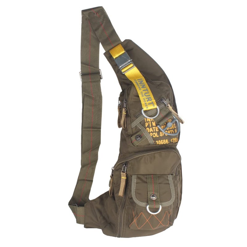 Innturt Nylon Sling Bag Backpack Shoulder Bag Daypack Large Army Green - Image 1